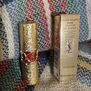 New YSL Holiday Rouge Volupte Shine Collector Lipstick in 131